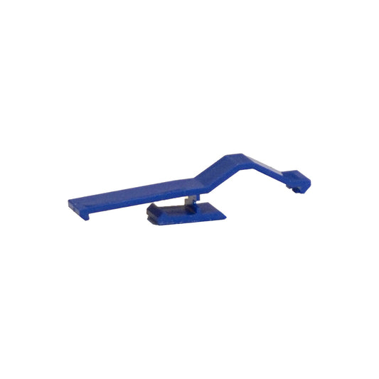 Mounting clip blue plastic