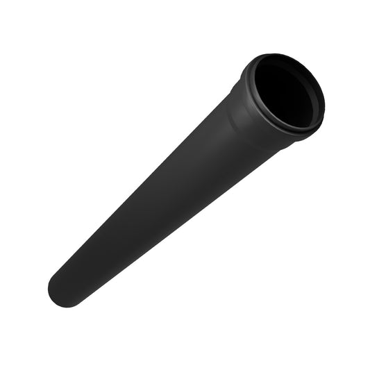 Flue pipe 110mm PP L= 1066m w/ socket black